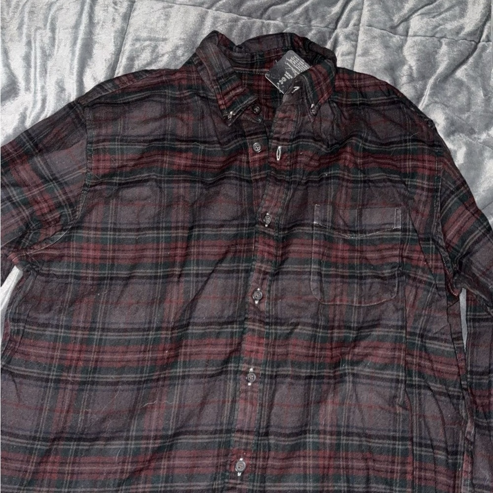 Urban Renewal Button Up - Black and Red